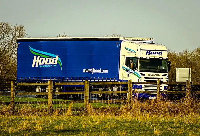TJ Hood local lorry making a journey